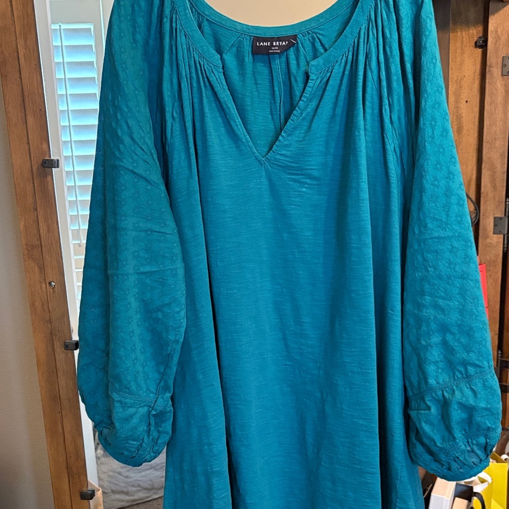 Lane Bryant Teal Blouse